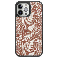 Fleurs sauvages et fougères sur terre cuite