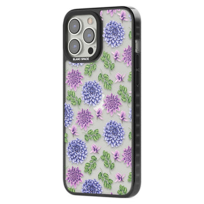 Purple Dahlias Floral