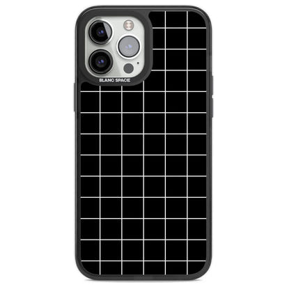 Minimalist Grid Pattern Black