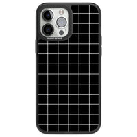 Minimalist Grid Pattern Black