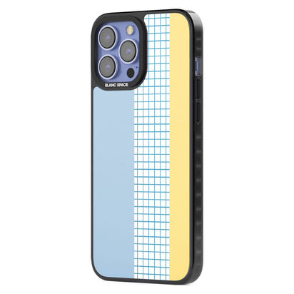 Abstract Grid Blue & Yellow