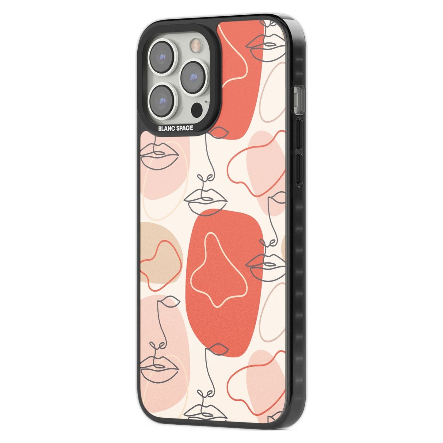 Abstract Face Line Art