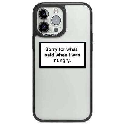 Sorry For What I Said