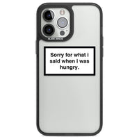 Sorry For What I Said