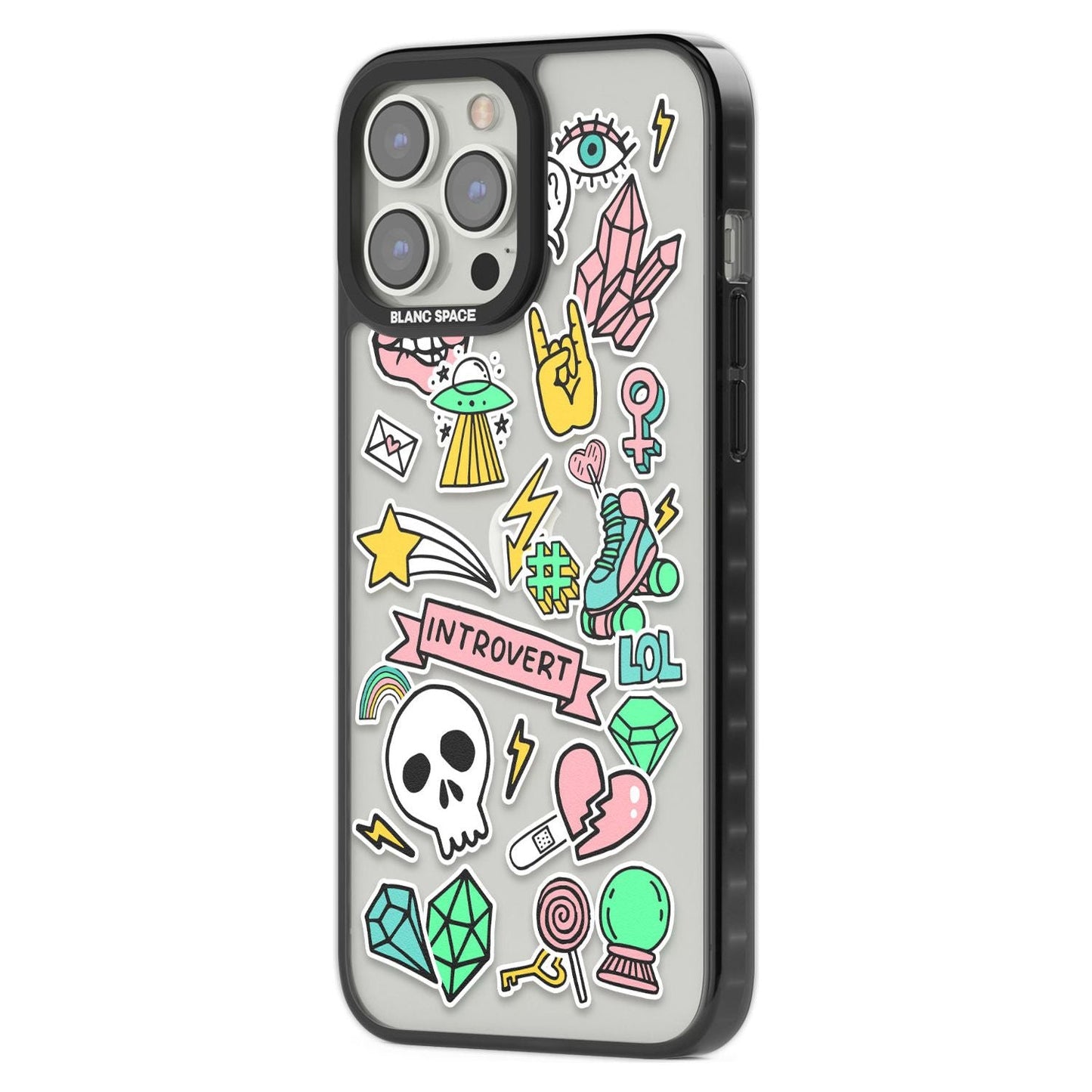 Autocollant introverti