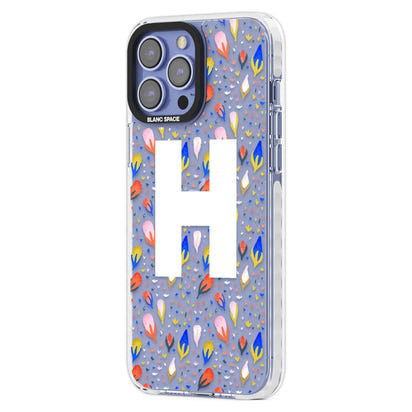 Personalised Abstract Floral Initial