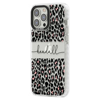 Personalised Cursive Leopard Spots