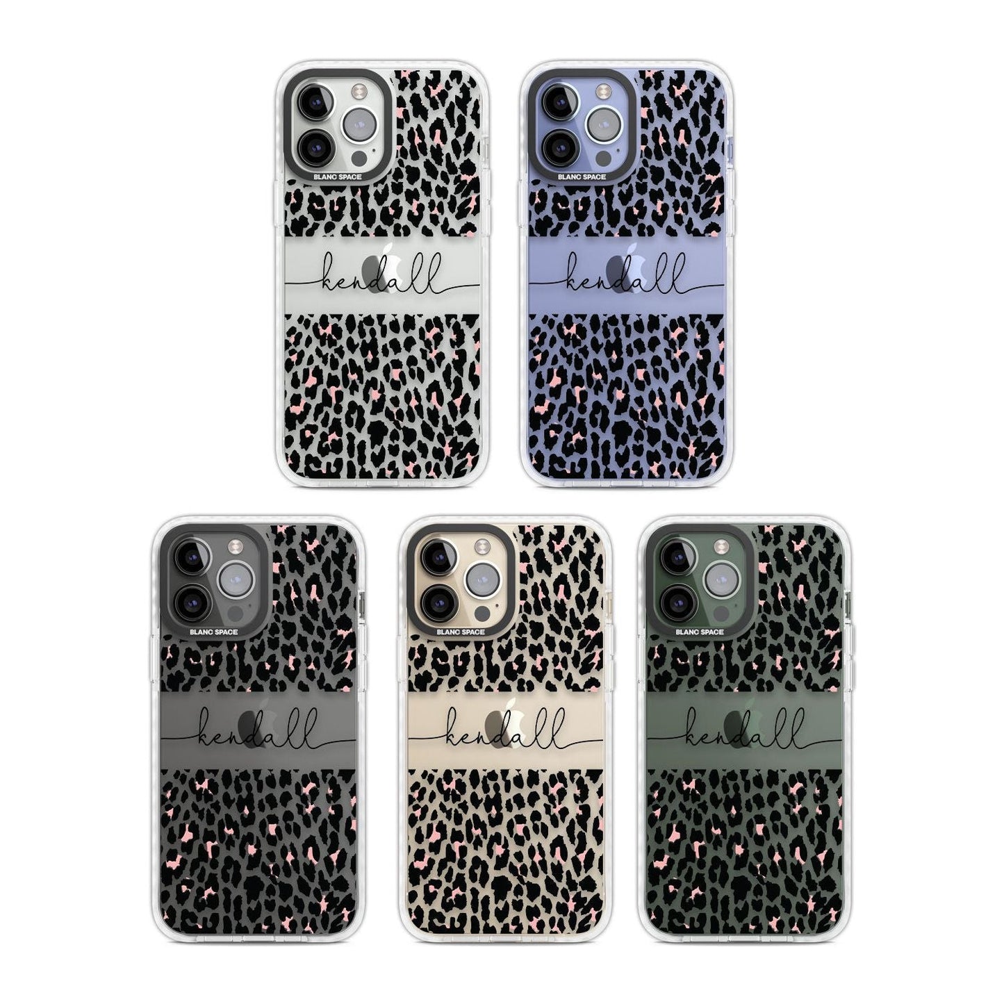 Personalised Cursive Leopard Spots