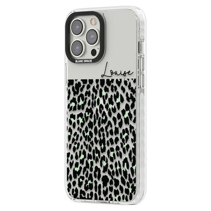 Personalised Seafoam Leopard