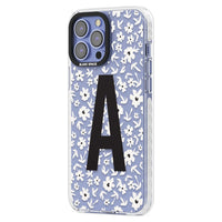 Initiale en gras personnalisée et florale