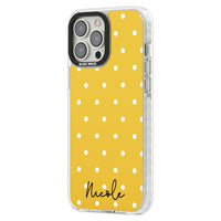 Personalised Yellow Polka Dot