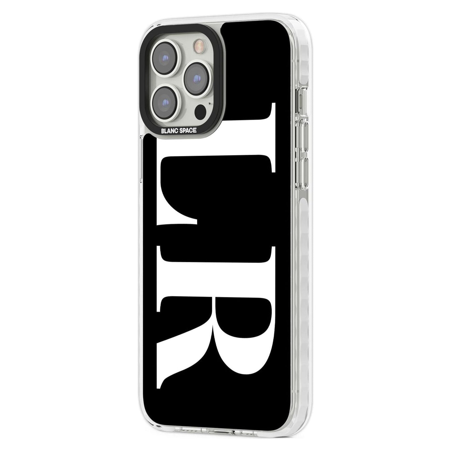 Lettres blanches et noires personnalisées