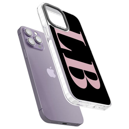 Lettres personnalisées roses et noires vertes