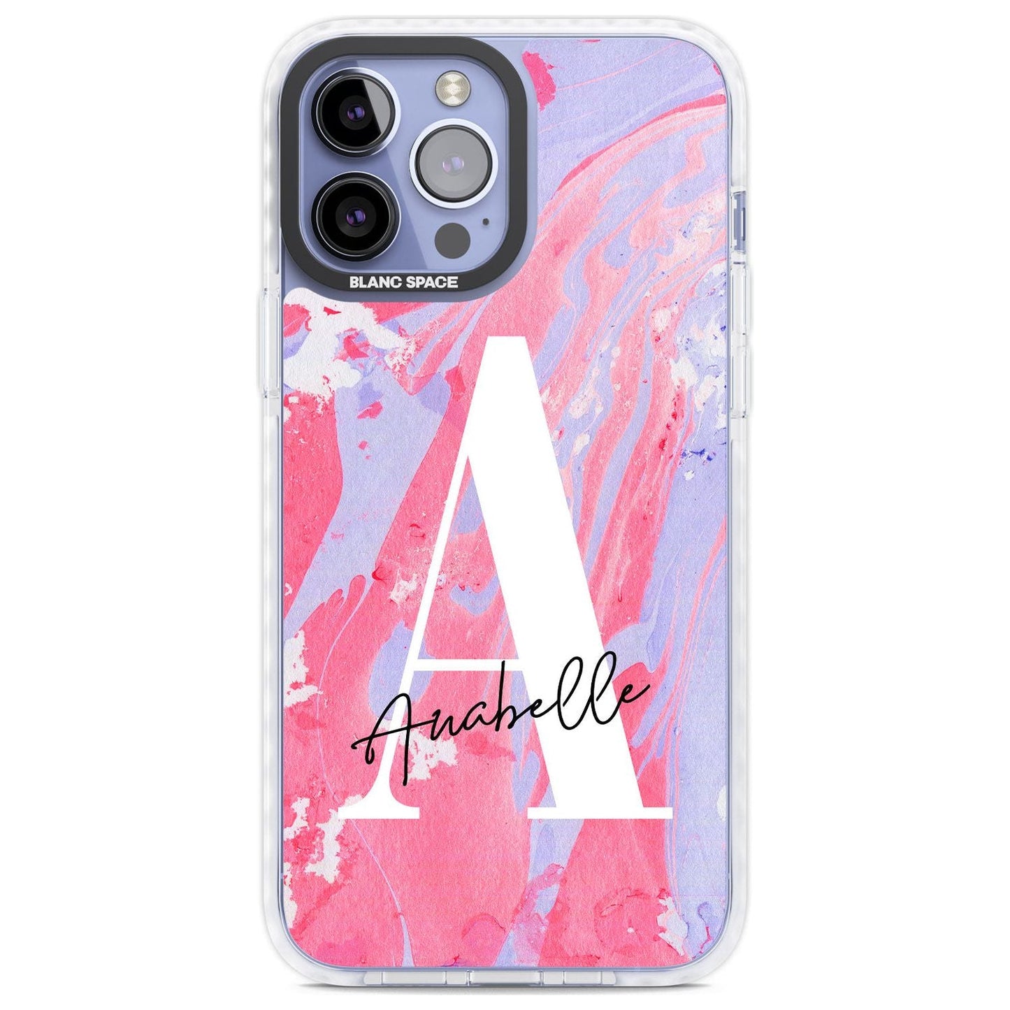 Personalised Pink & Purple Marble