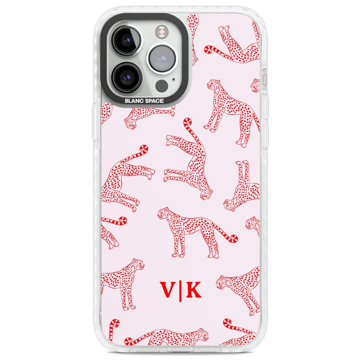 Guépard rouge et rose personnalisé