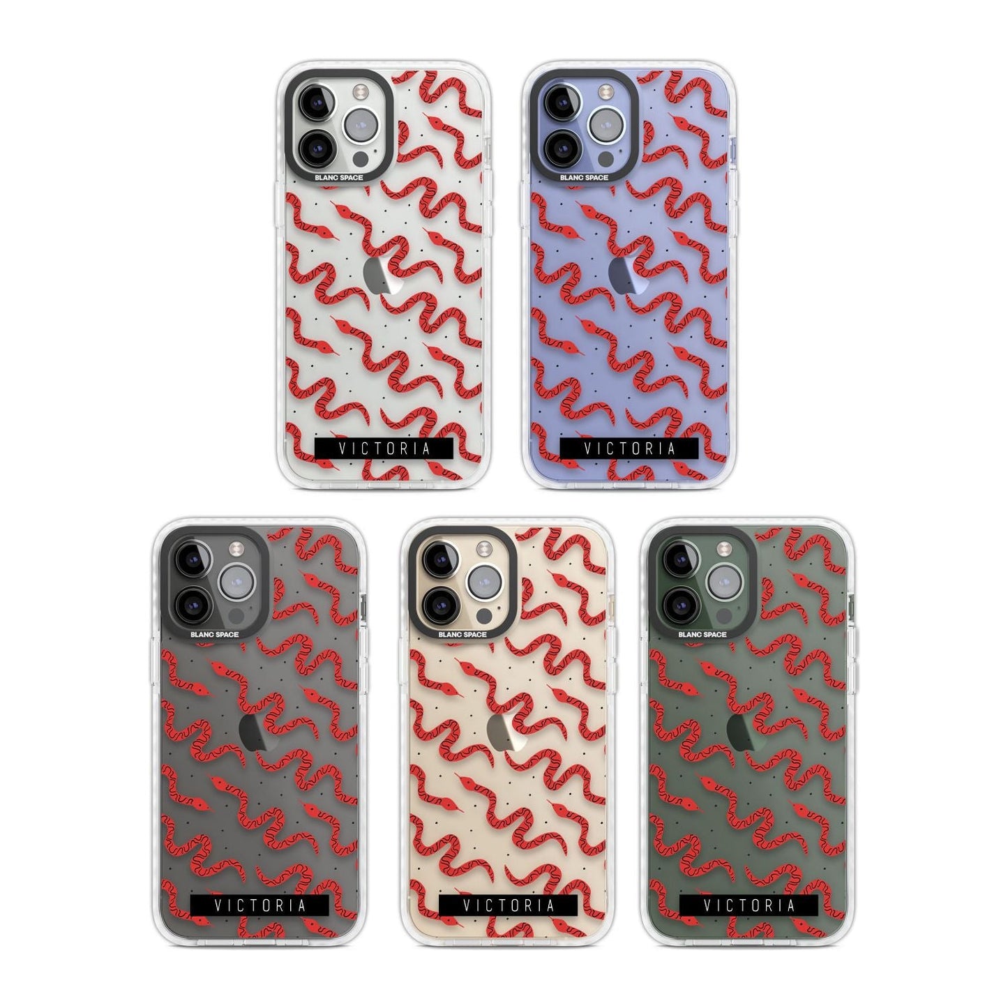 Personalised Red Snake Pattern