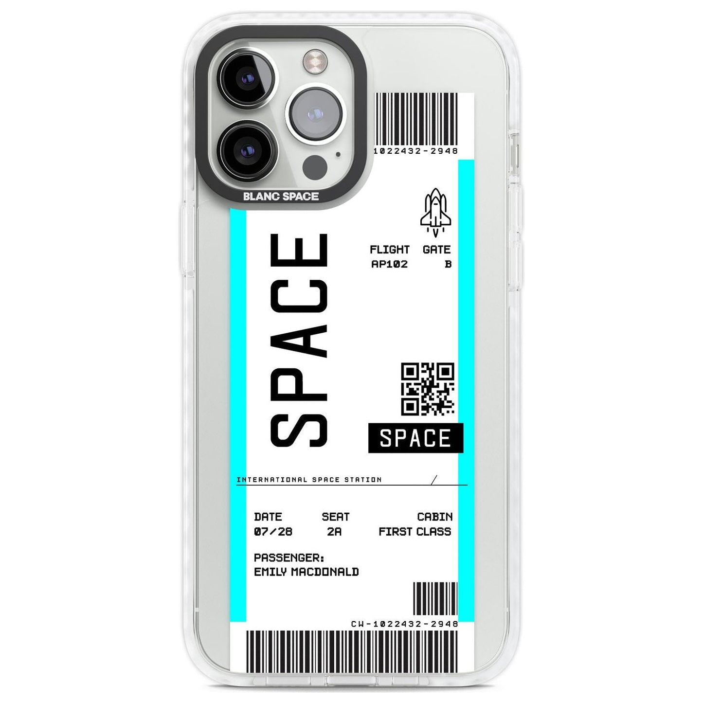 Personalised Space Travel Ticket
