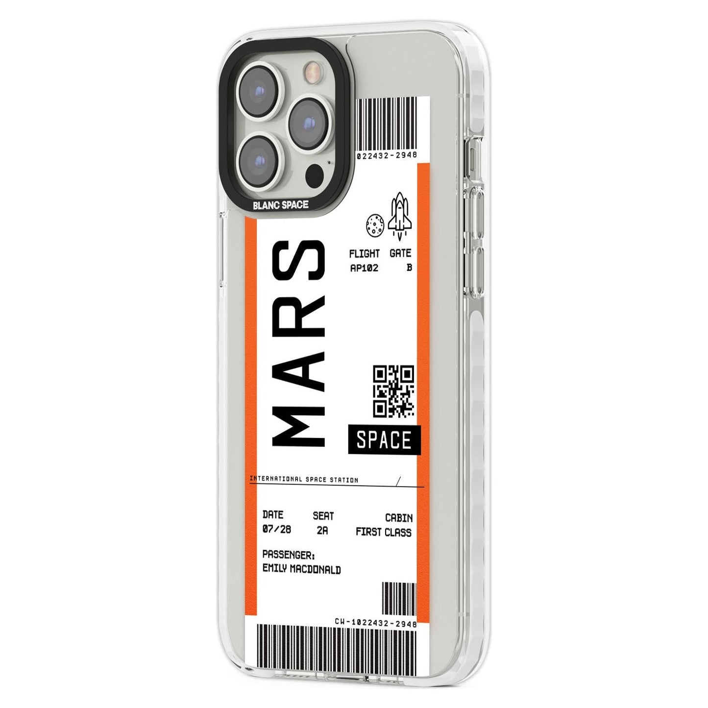 Personalised Mars Travel Ticket