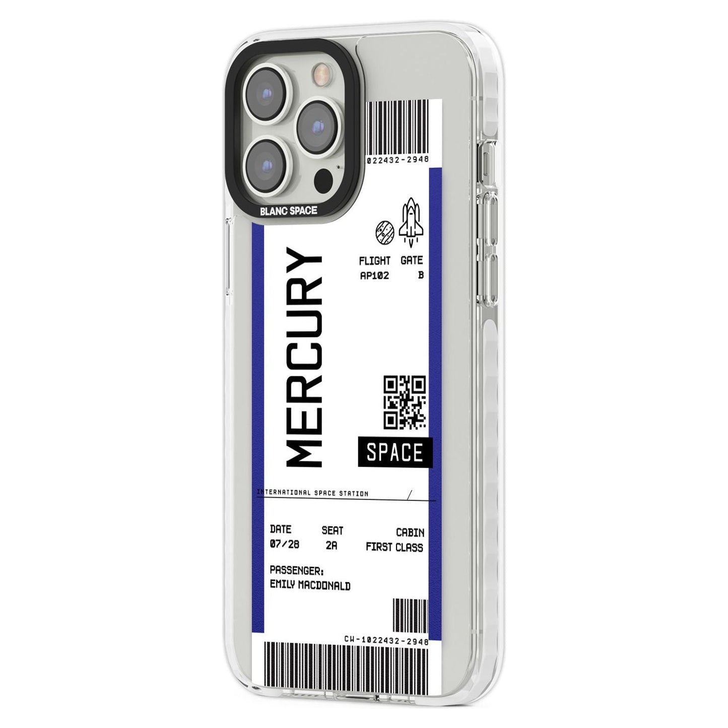 Personalised Mercury Travel Ticket