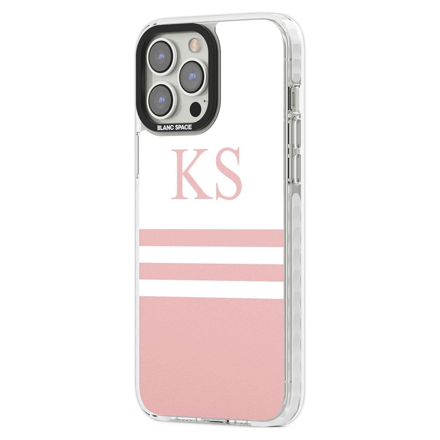 Personalised Pink Stripes & Initials