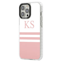 Personalised Pink Stripes & Initials