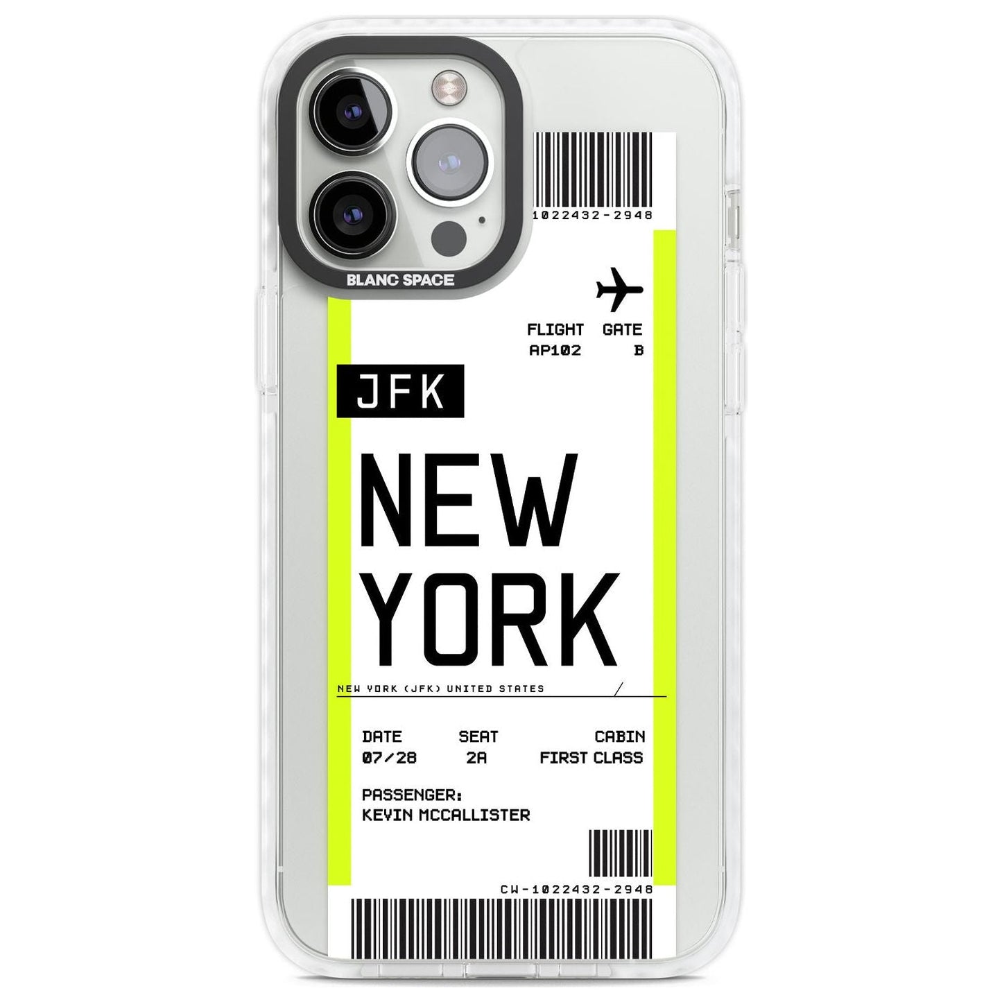 Personalised New York Boarding Pass