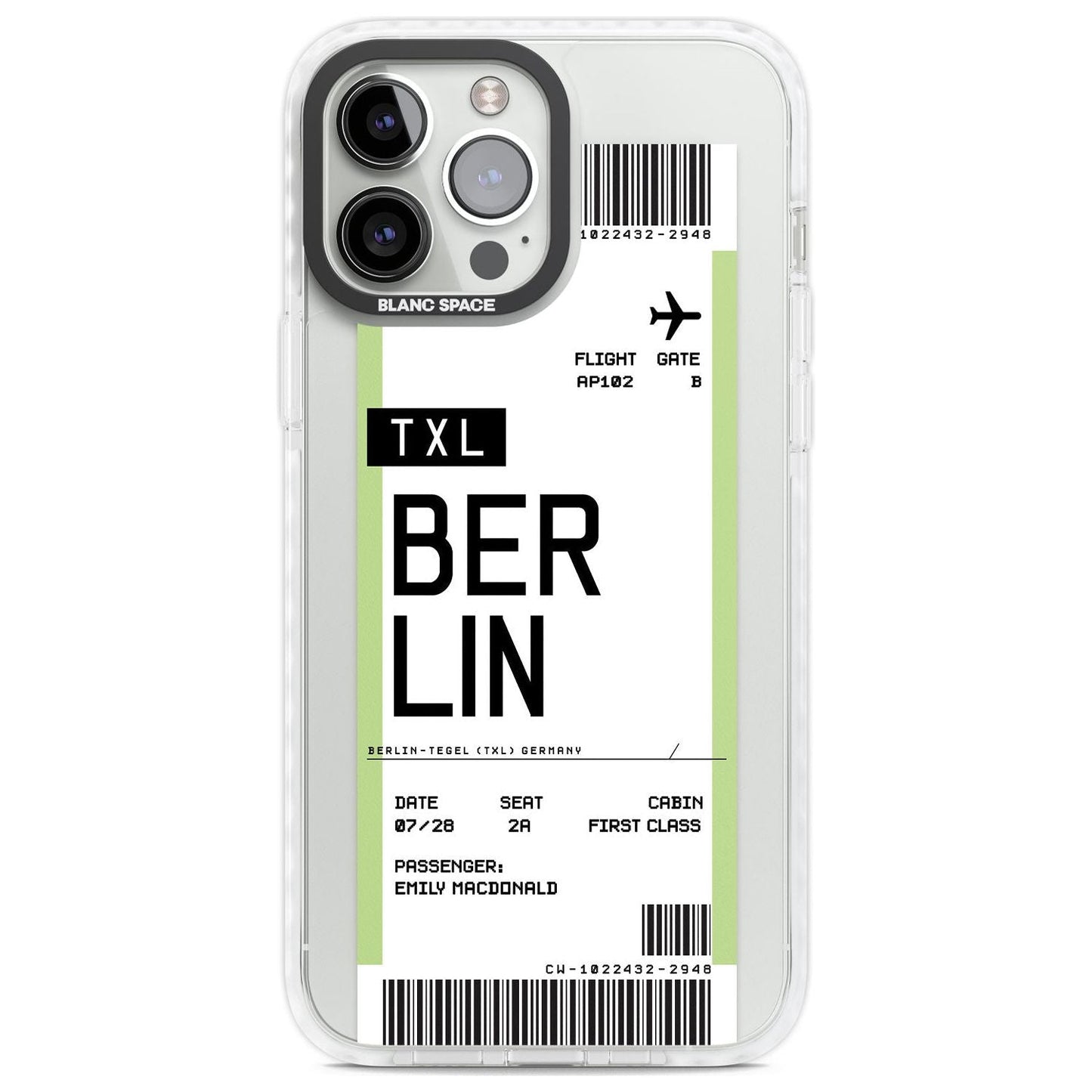 Personalised Berlin Boarding Pass