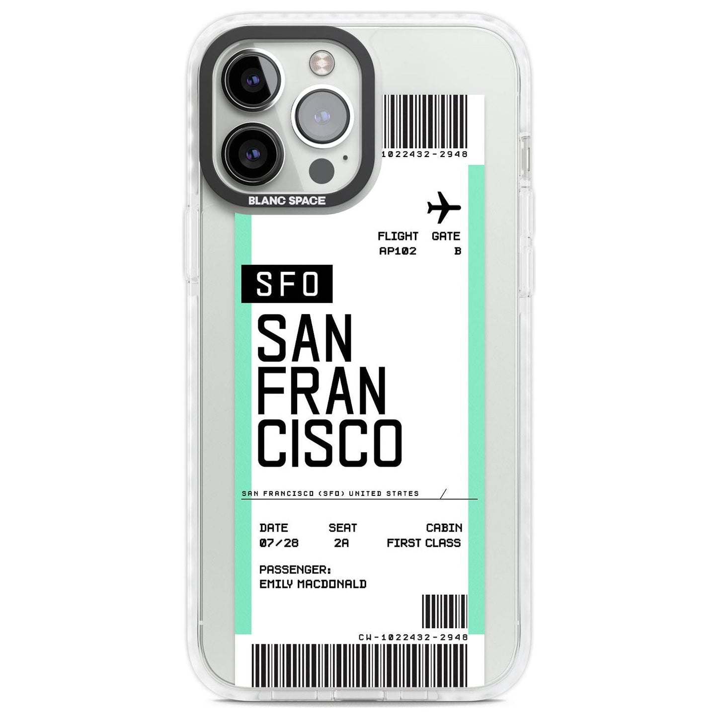 Personalised San Francisco Boarding Pass