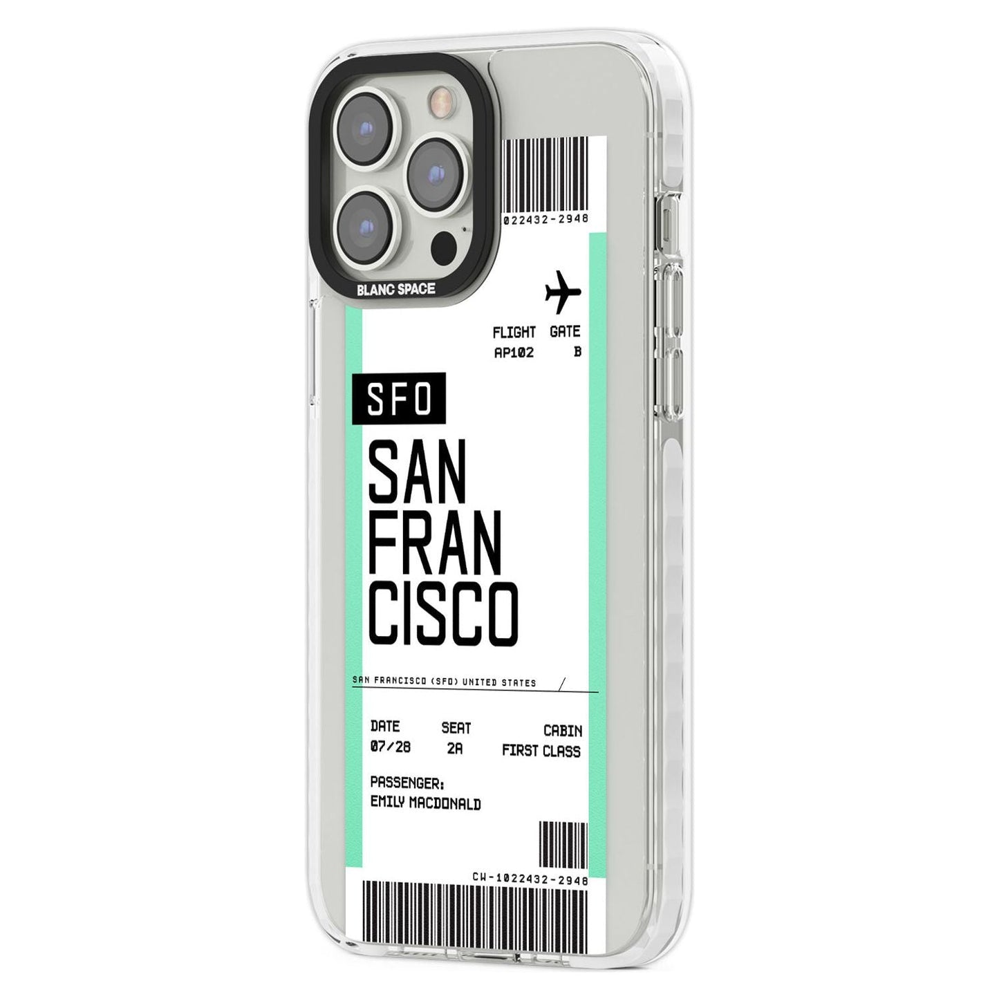 Personalised San Francisco Boarding Pass