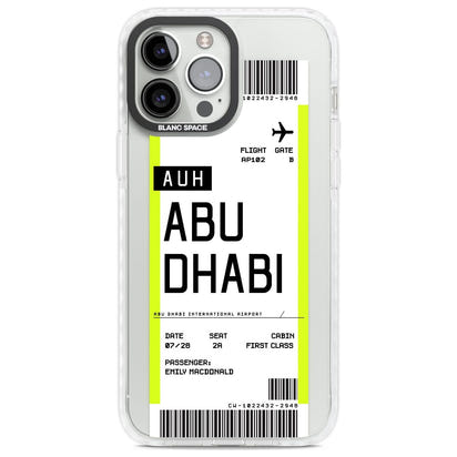 Personalised Abu Dhabi Boarding Pass