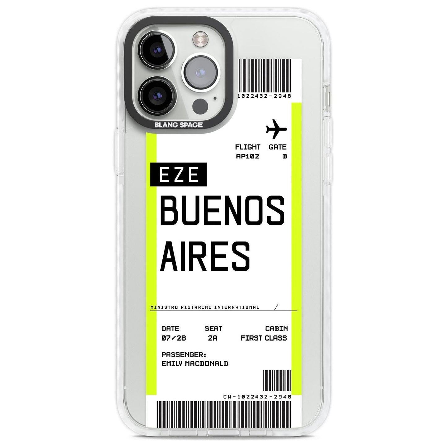 Personalised Buenos Aires Boarding Pass