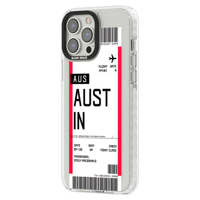 Personalised Austin Boarding Pass