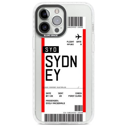 Personalised Sydney Boarding Pass