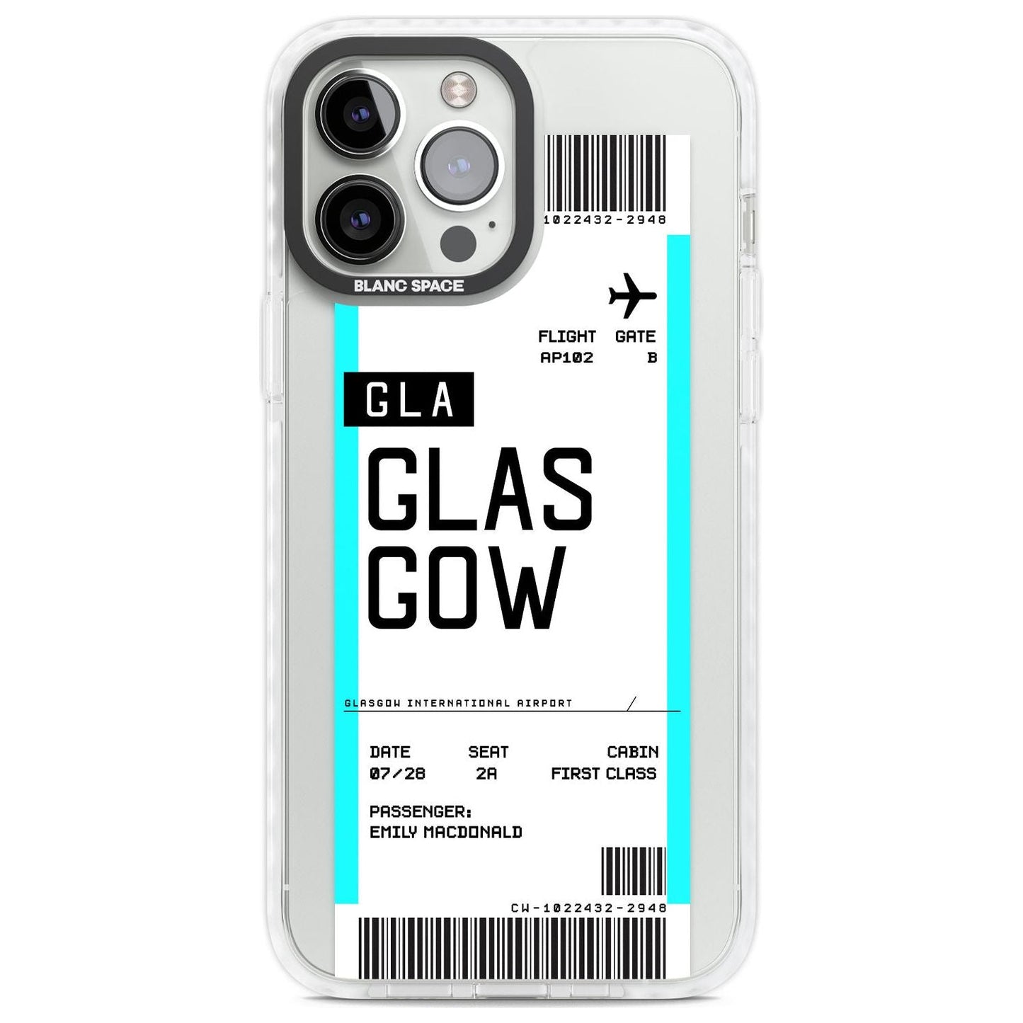 Personalised Glasgow Boarding Pass