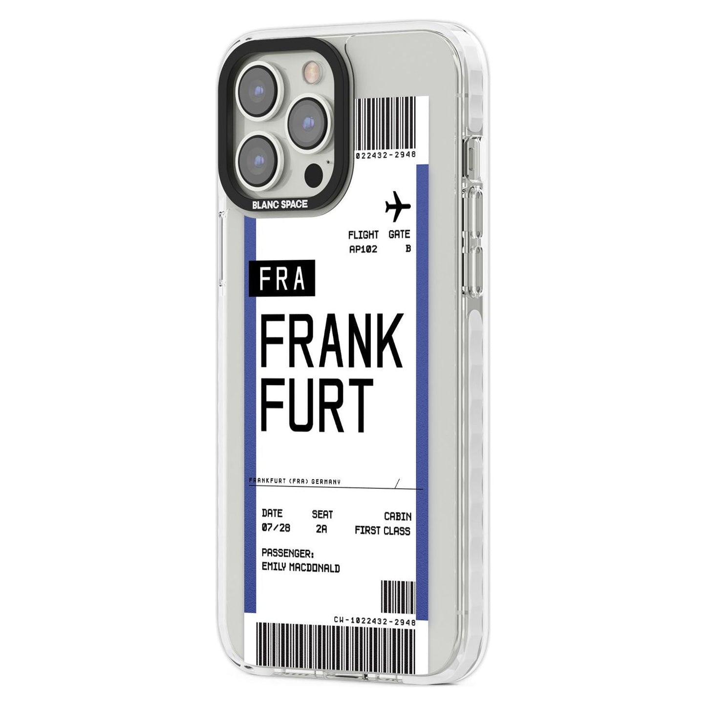 Personalised Frankfurt Boarding Pass