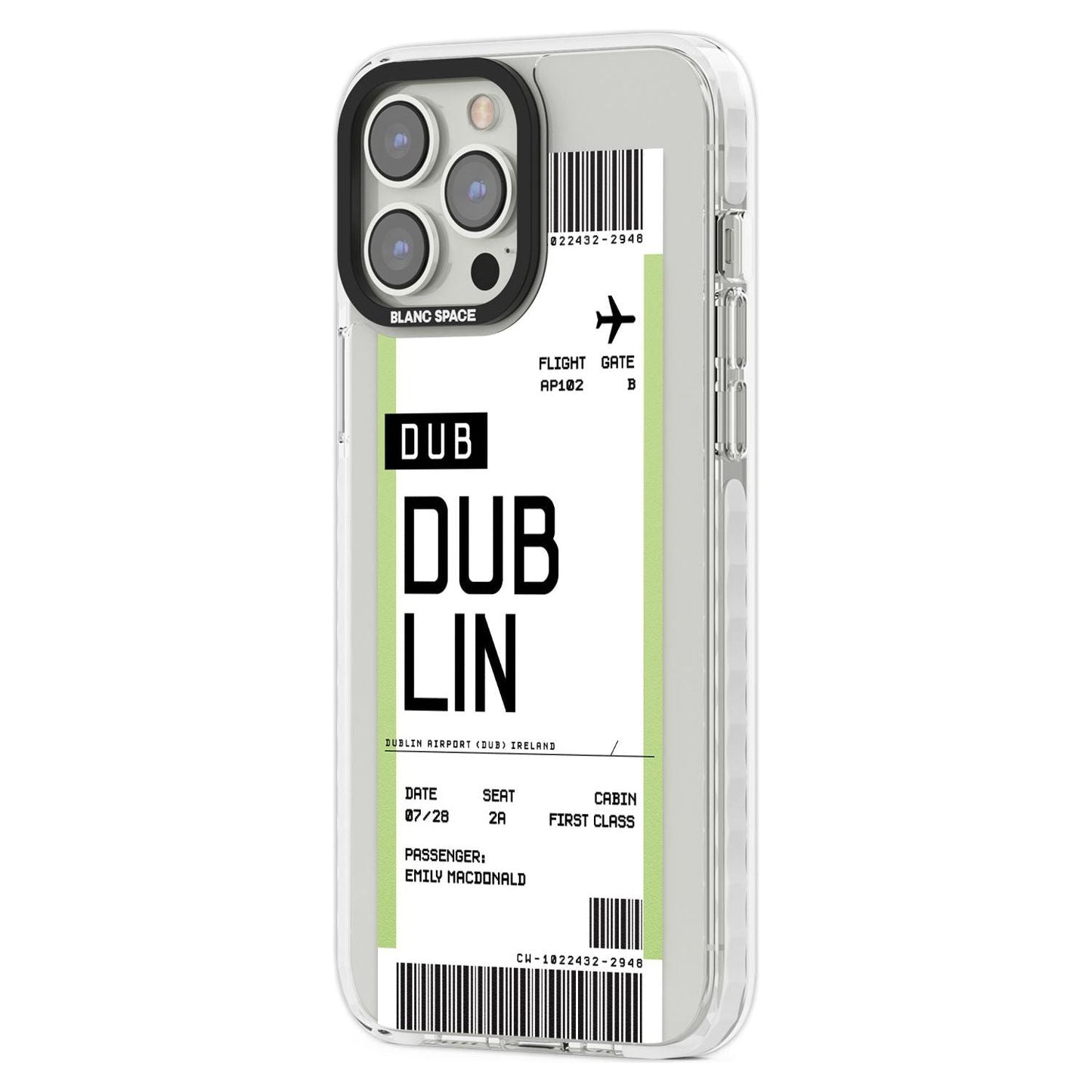 Personalised Dublin Boarding Pass