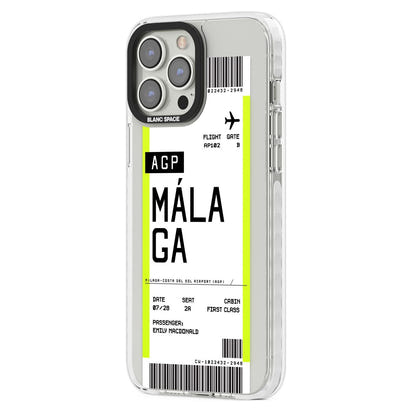 Personalised Málaga Boarding Pass
