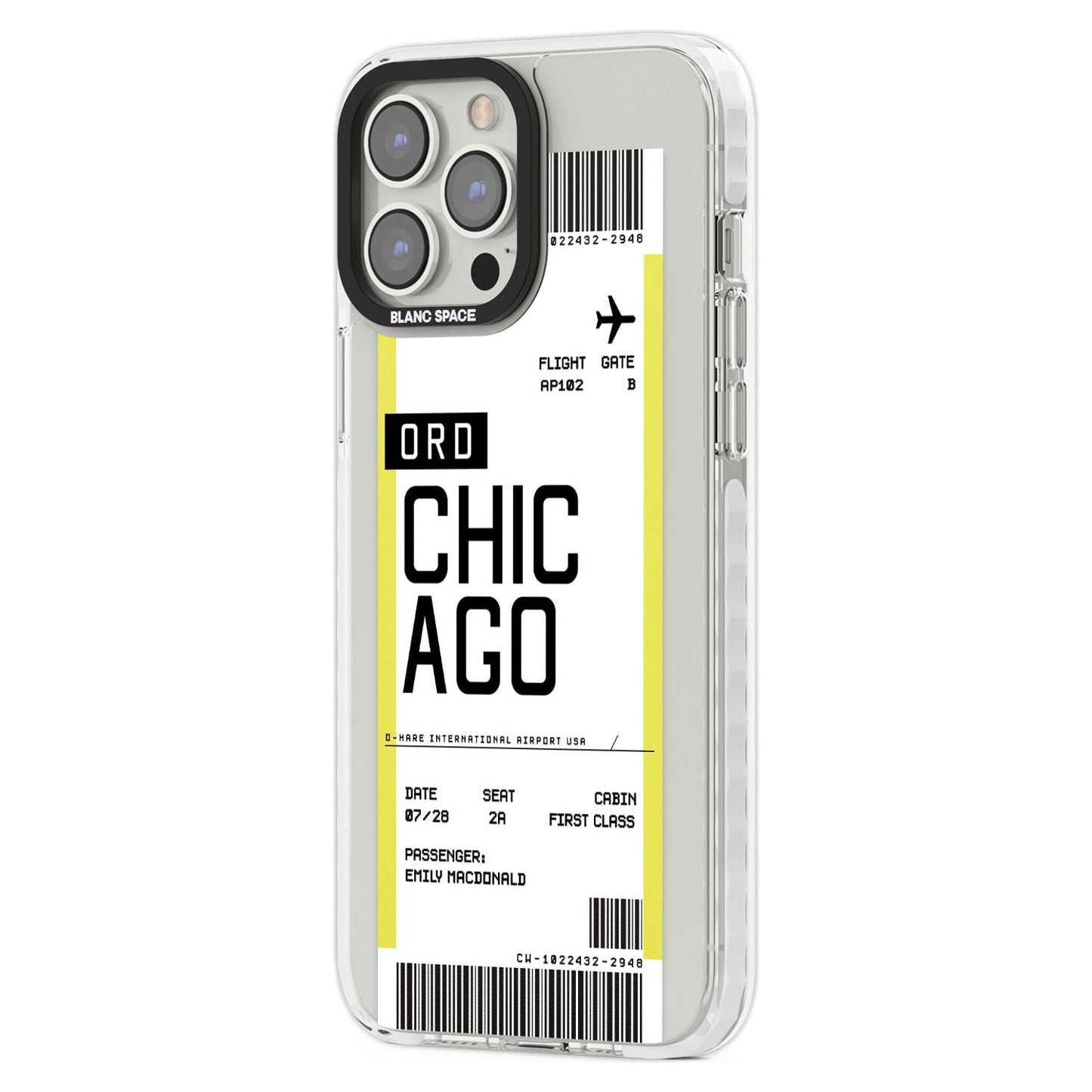 Personalised Chicago Boarding Pass