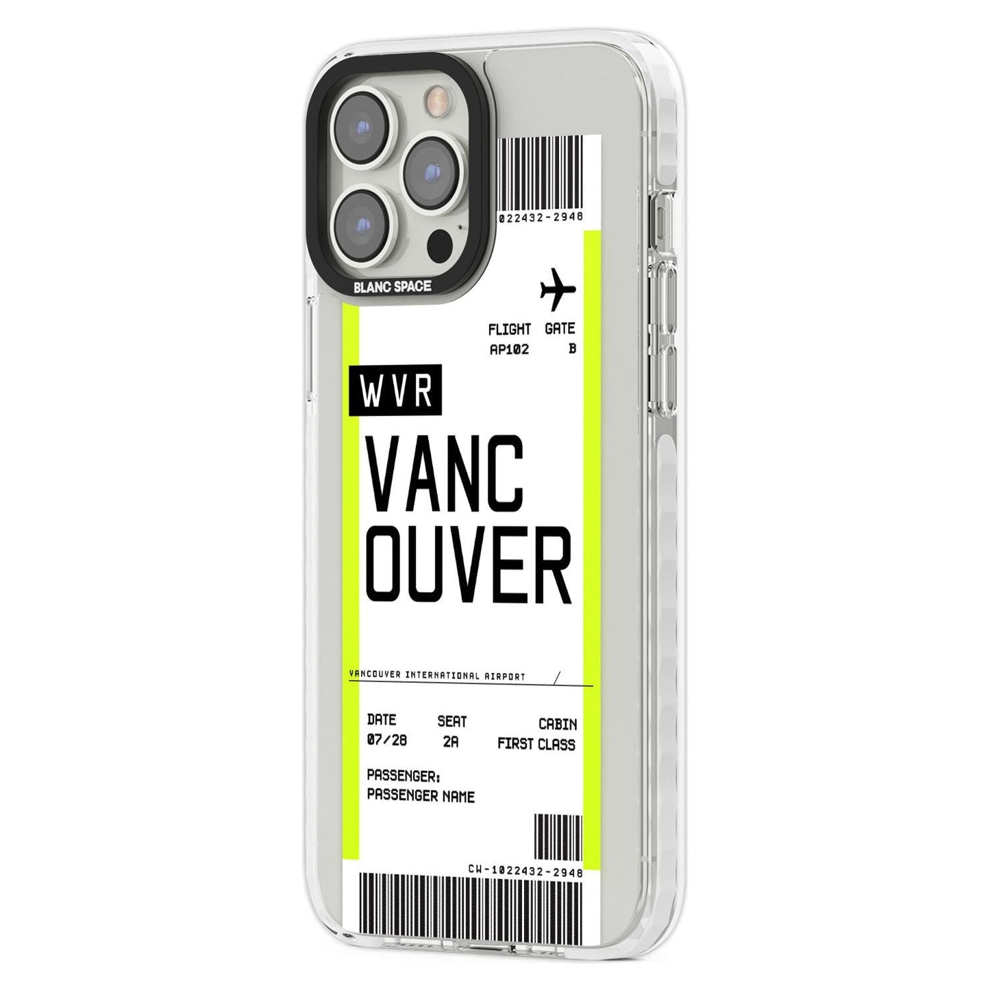 Personalised Vancouver Boarding Pass