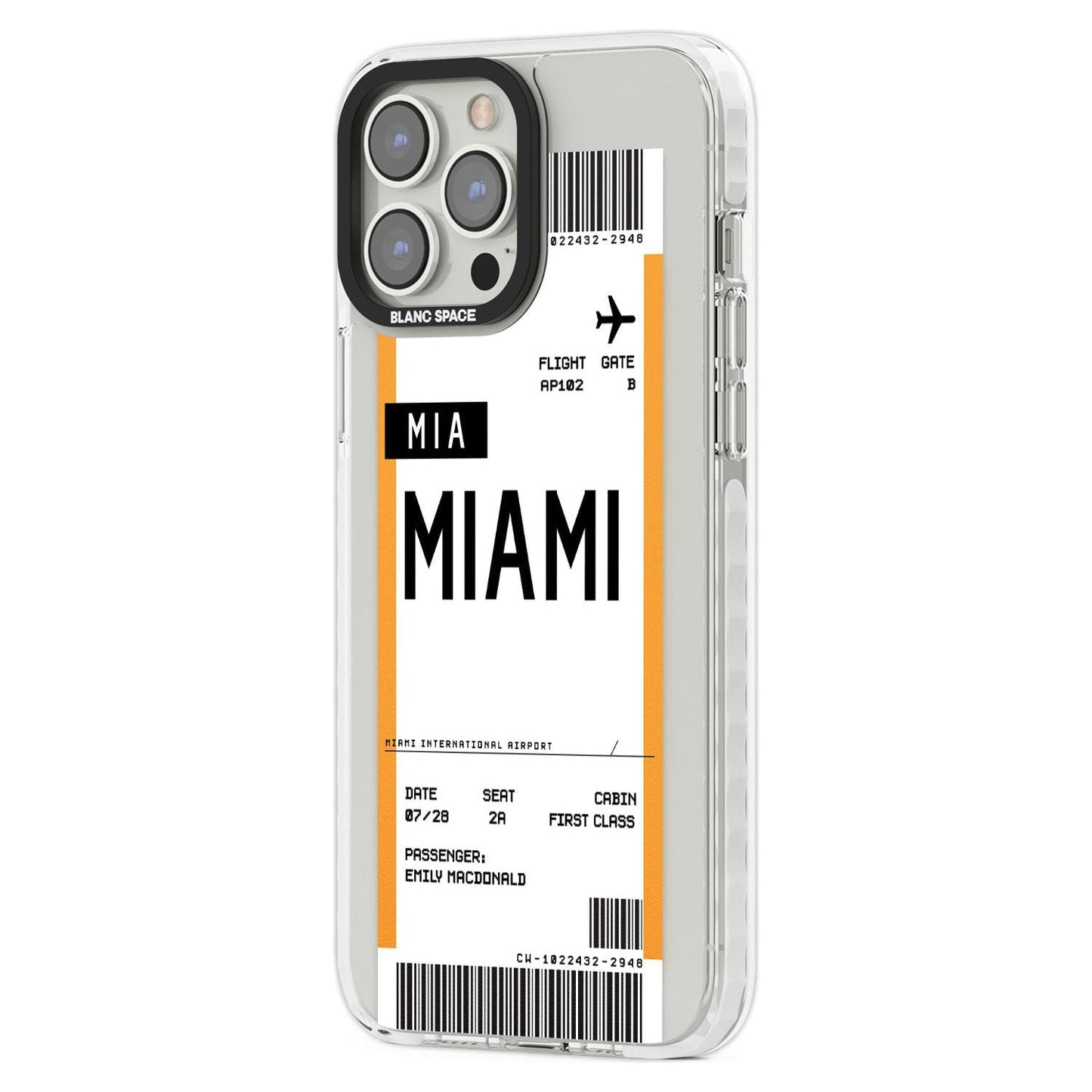 Personalised Miami Boarding Pass