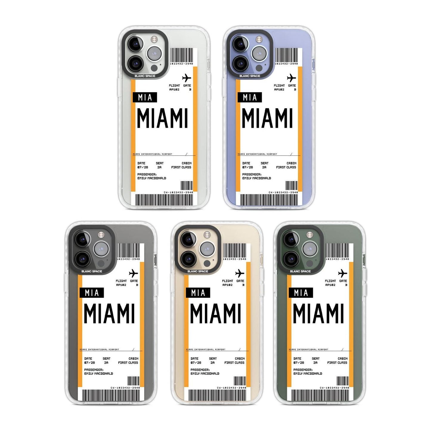 Personalised Miami Boarding Pass