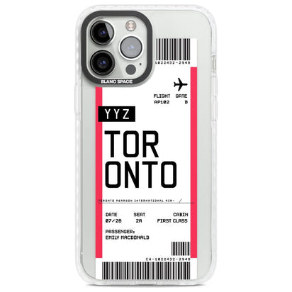 Personalised Toronto Boarding Pass