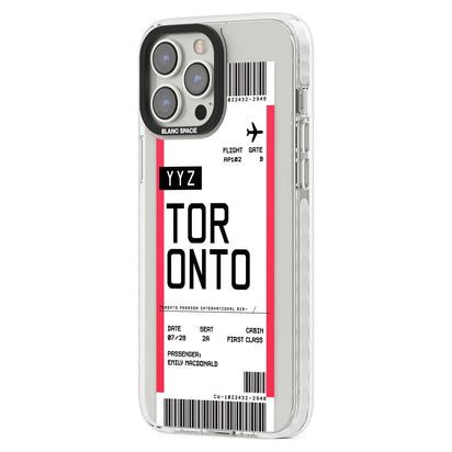 Personalised Toronto Boarding Pass
