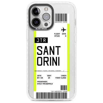 Personalisierte Bordkarte für Santorini