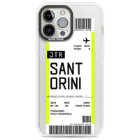 Personalisierte Bordkarte für Santorini