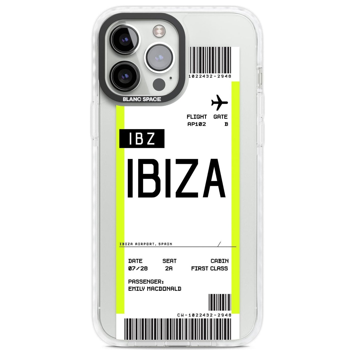 Personalised Ibiza Boarding Pass