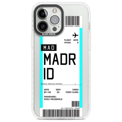 Personalised Madrid Boarding Pass