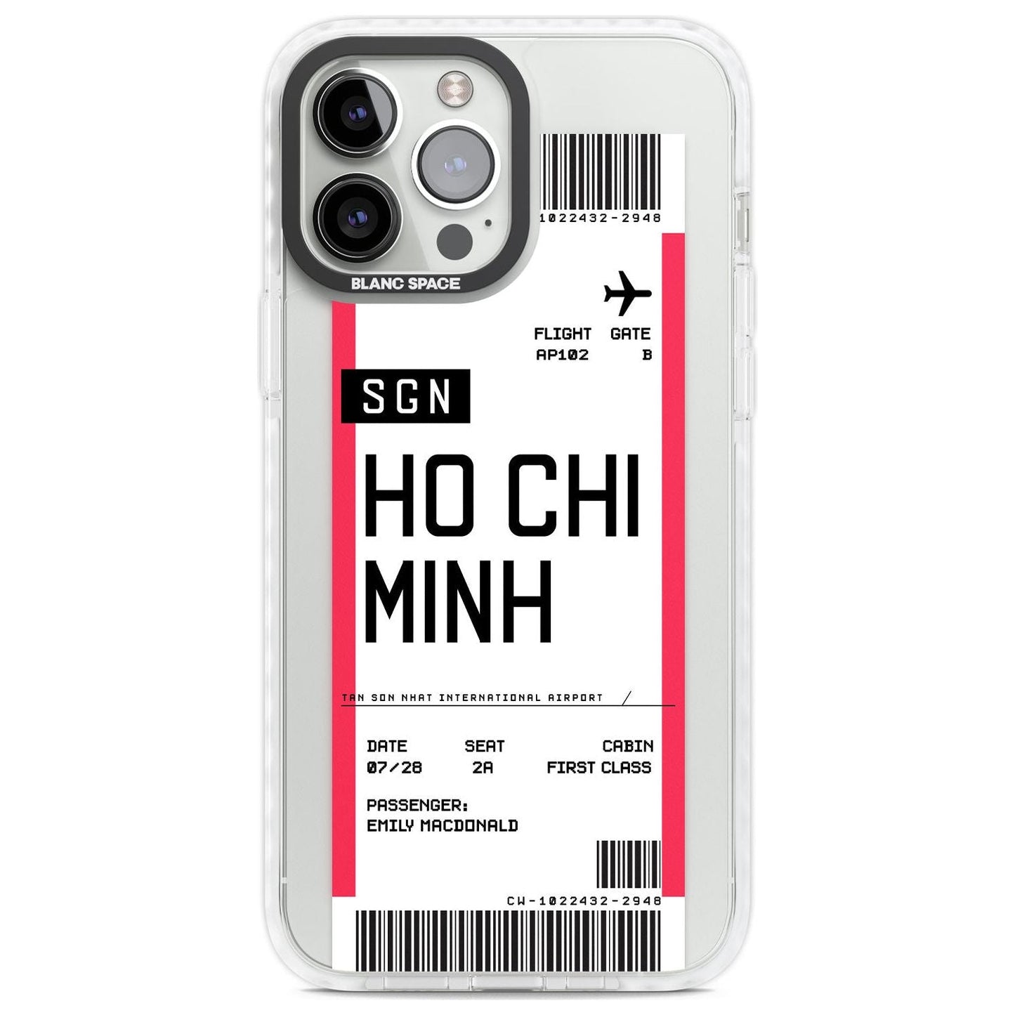 Personalised Ho Chi Minh Boarding Pass