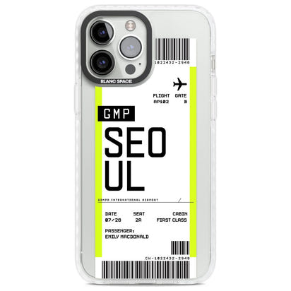 Personalised Seoul Boarding Pass