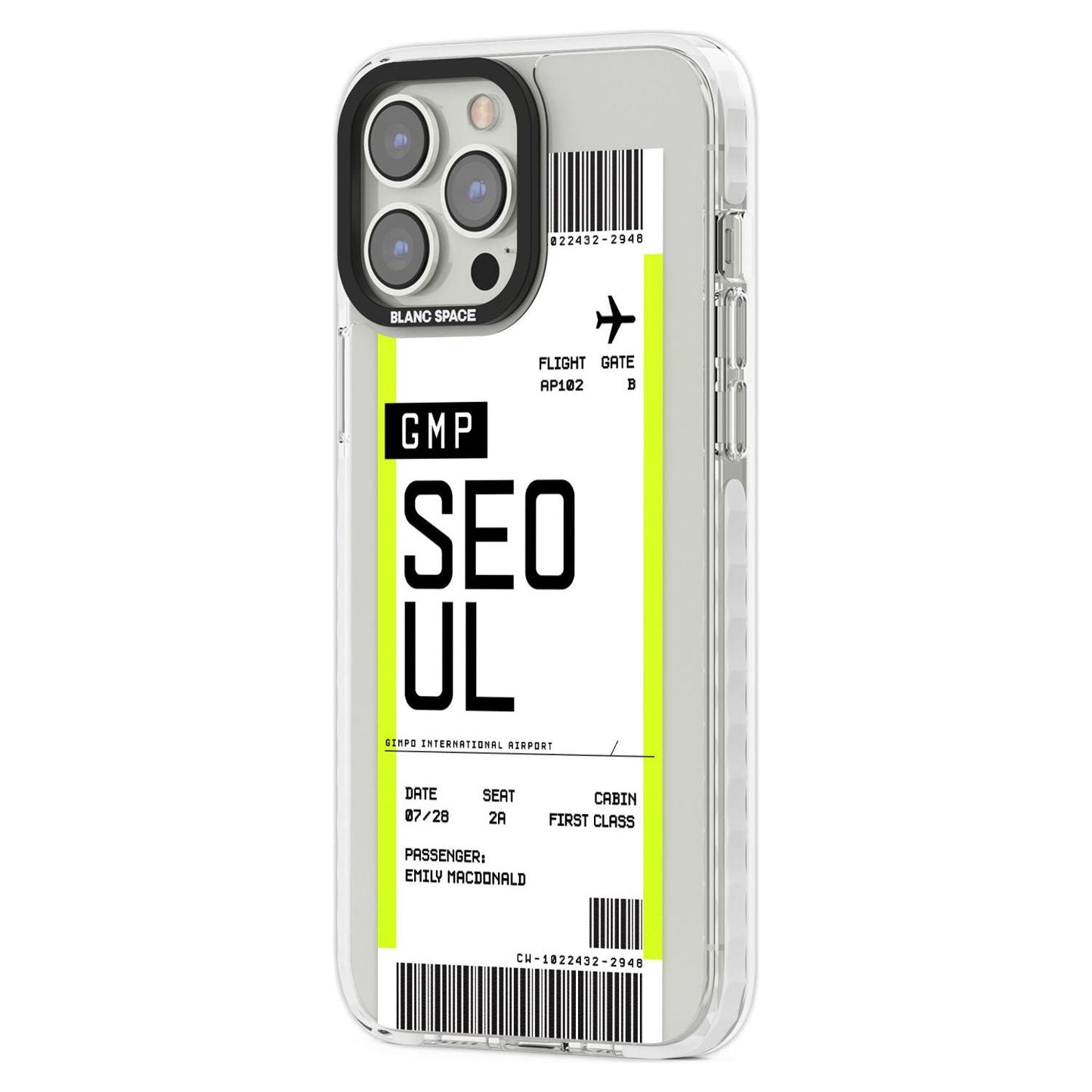 Personalised Seoul Boarding Pass